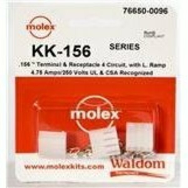Molex Headers & Wire Housings Kk-156 Connector Kit Recep And Term 4Ckt 766500096